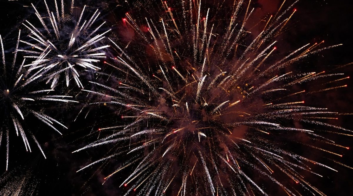 Fireworks, celebration, new year's day — The Importance of Green Spaces